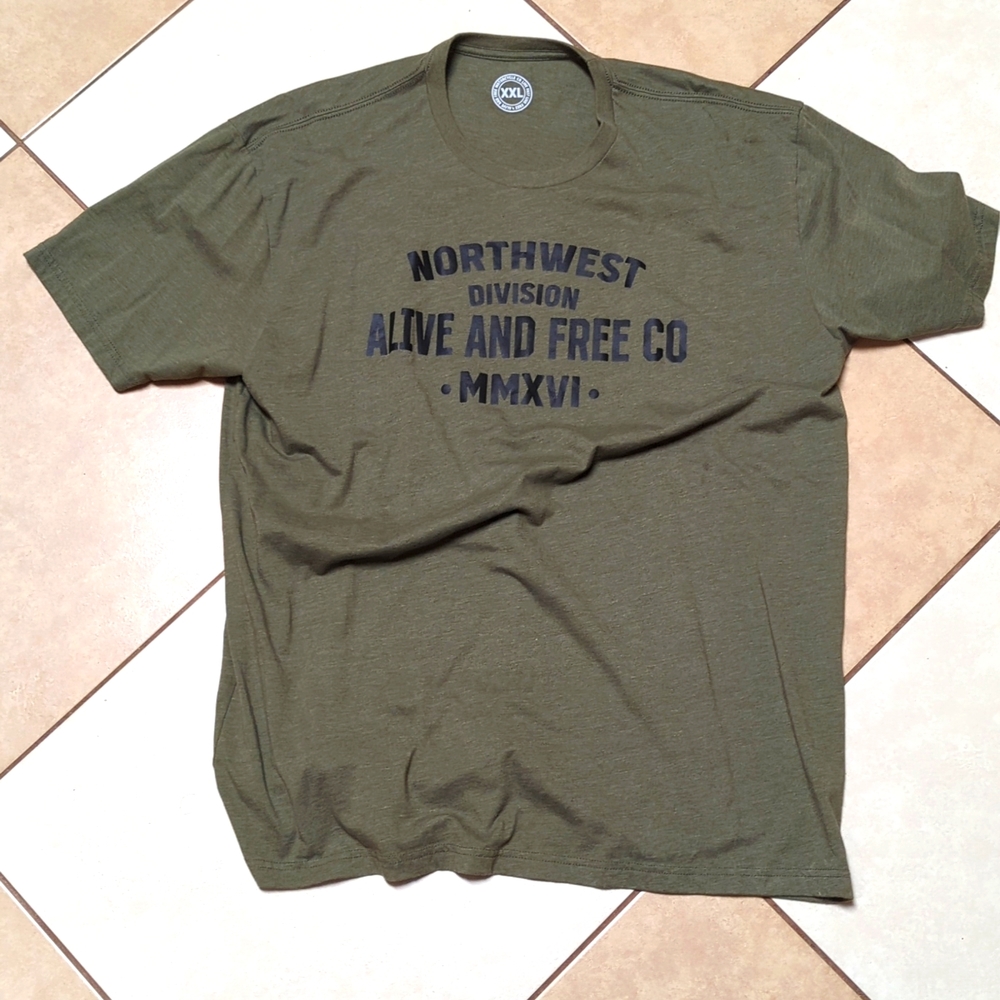 Alive & Free Men's T XXL